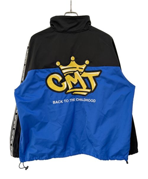 centimeter（センチメーター）centimeter (センチメーター) ナイロンジャケット ブルー×ブラック サイズ:Lの古着・服飾アイテム