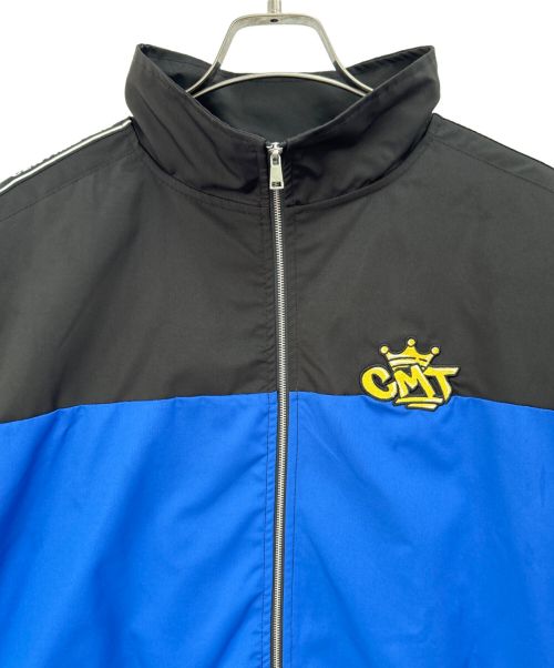 centimeter（センチメーター）centimeter (センチメーター) ナイロンジャケット ブルー×ブラック サイズ:Lの古着・服飾アイテム