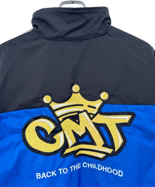 centimeter（センチメーター）centimeter (センチメーター) ナイロンジャケット ブルー×ブラック サイズ:Lの古着・服飾アイテム