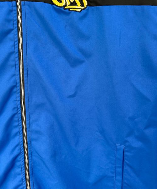 centimeter（センチメーター）centimeter (センチメーター) ナイロンジャケット ブルー×ブラック サイズ:Lの古着・服飾アイテム