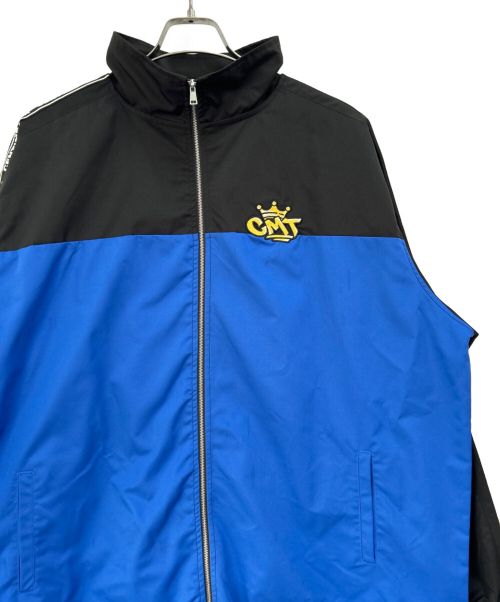 centimeter（センチメーター）centimeter (センチメーター) ナイロンジャケット ブルー×ブラック サイズ:Lの古着・服飾アイテム