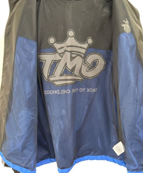 centimeter（センチメーター）centimeter (センチメーター) ナイロンジャケット ブルー×ブラック サイズ:Lの古着・服飾アイテム