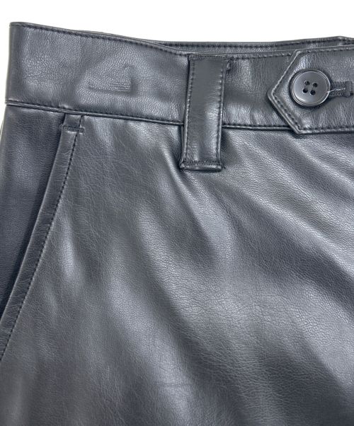 soerte（ソエルテ）soerte (ソエルテ) フェイクレザーパンツ ブラック サイズ:1の古着・服飾アイテム