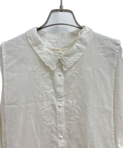 Samansa Mos2（サマンサモスモス）Samansa Mos2 (サマンサモスモス) kazumi (カズミ) レースベスト&リネンブラウス オフホワイト サイズ:フリー 未使用品の古着・服飾アイテム