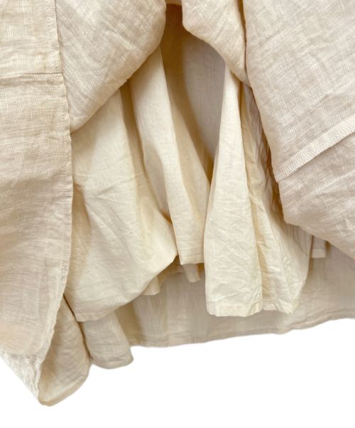 TSUHARU by samansa Mos2（ツハル バイ サマンサモスモス）TSUHARU by samansa Mos2 (ツハル バイ サマンサモスモス) くり抜きパーツレース貼りワンピース ベージュ サイズ:F 未使用品の古着・服飾アイテム