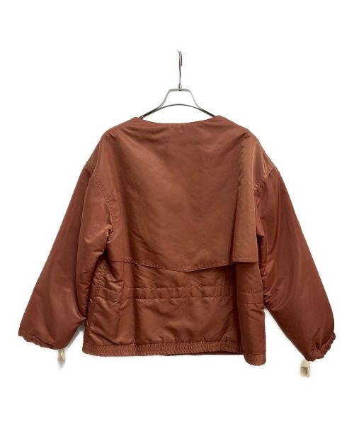 KAZUYUKI KUMAGAI ATTACHMENT（カズユキクマガイ アタッチメント）KAZUYUKI KUMAGAI ATTACHMENT (カズユキクマガイ アタッチメント) ナイロンツイル×TWチェック ドッキングブルゾン ブラウン サイズ:2の古着・服飾アイテム