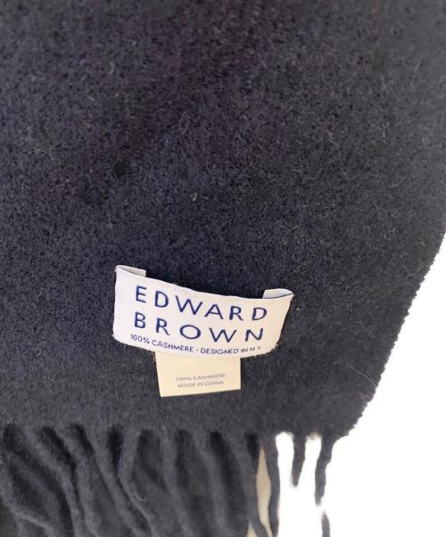 EDWARD BROWN（エドワードブラウン）EDWARD BROWN (エドワードブラウン) カシミヤマフラー ネイビーの古着・服飾アイテム