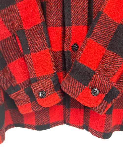 Winterking（ウィンターキング）Winterking (ウィンターキング) ウールチェックシャツ レッド×ブラック サイズ:不明の古着・服飾アイテム