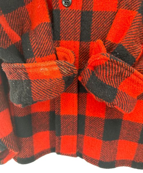 Winterking（ウィンターキング）Winterking (ウィンターキング) ウールチェックシャツ レッド×ブラック サイズ:不明の古着・服飾アイテム