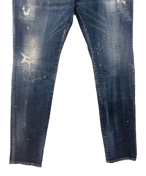 DSQUARED2（ディースクエアード）DSQUARED2 (ディースクエアード) スケータースキニーデニム インディゴ サイズ:54の古着・服飾アイテム
