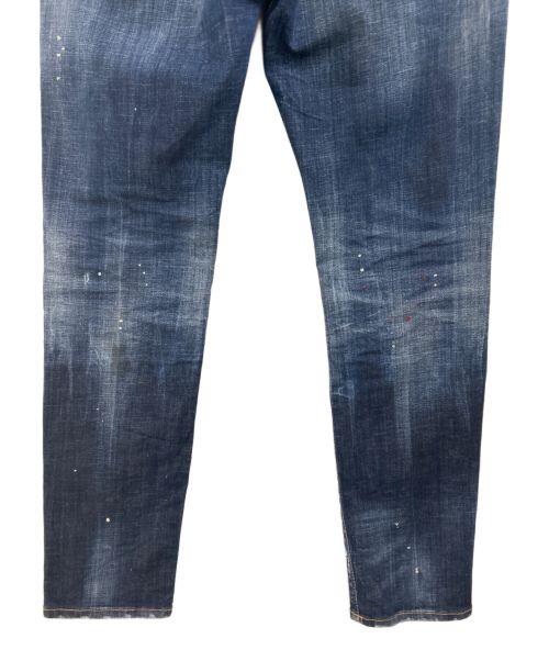DSQUARED2（ディースクエアード）DSQUARED2 (ディースクエアード) スケータースキニーデニム インディゴ サイズ:54の古着・服飾アイテム
