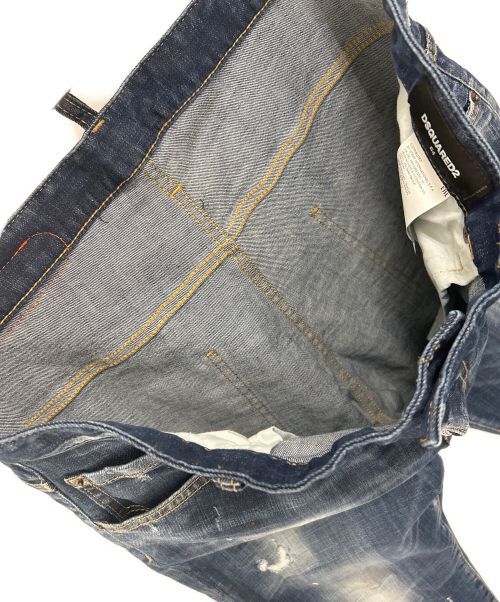 DSQUARED2（ディースクエアード）DSQUARED2 (ディースクエアード) スケータースキニーデニム インディゴ サイズ:54の古着・服飾アイテム