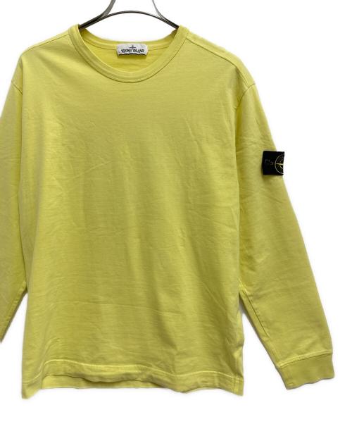 STONE ISLAND（ストーンアイランド）STONE ISLAND (ストーンアイランド) ロングスリーブカットソー イエロー サイズ:Lの古着・服飾アイテム