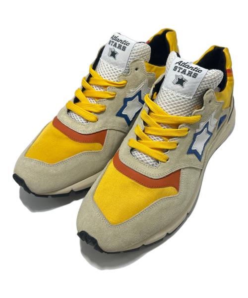 atlantic stars（アトランティックスターズ）atlantic stars (アトランティックスターズ) ローカットスニーカー ベージュ×イエロー サイズ:42の古着・服飾アイテム