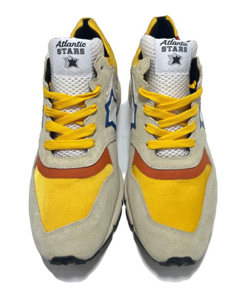 atlantic stars（アトランティックスターズ）atlantic stars (アトランティックスターズ) ローカットスニーカー ベージュ×イエロー サイズ:42の古着・服飾アイテム