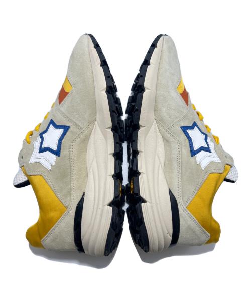 atlantic stars（アトランティックスターズ）atlantic stars (アトランティックスターズ) ローカットスニーカー ベージュ×イエロー サイズ:42の古着・服飾アイテム
