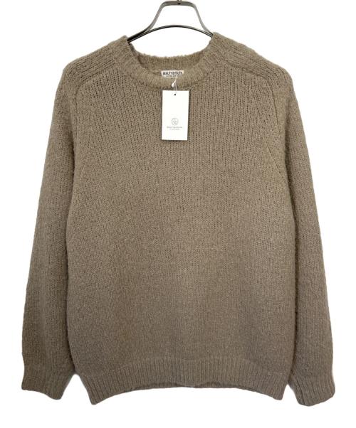 BEAUTY&YOUTH（ビューティーアンドユース）BEAUTY&YOUTH (ビューティーアンドユース) クルーネックバブルニット ベージュ サイズ:L 未使用品の古着・服飾アイテム