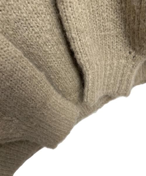 BEAUTY&YOUTH（ビューティーアンドユース）BEAUTY&YOUTH (ビューティーアンドユース) クルーネックバブルニット ベージュ サイズ:L 未使用品の古着・服飾アイテム