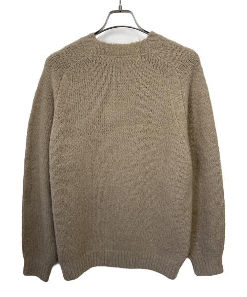 BEAUTY&YOUTH（ビューティーアンドユース）BEAUTY&YOUTH (ビューティーアンドユース) クルーネックバブルニット ベージュ サイズ:L 未使用品の古着・服飾アイテム