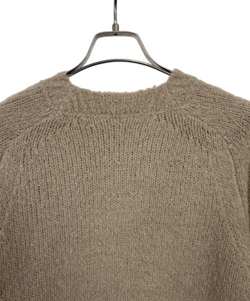 BEAUTY&YOUTH（ビューティーアンドユース）BEAUTY&YOUTH (ビューティーアンドユース) クルーネックバブルニット ベージュ サイズ:L 未使用品の古着・服飾アイテム