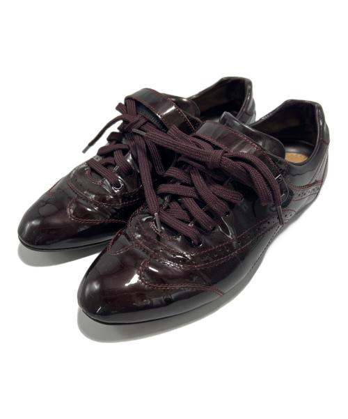 LOUIS VUITTON（ルイ ヴィトン）LOUIS VUITTON (ルイ ヴィトン) エナメルスニーカー バーガンディー サイズ:35 1/2の古着・服飾アイテム