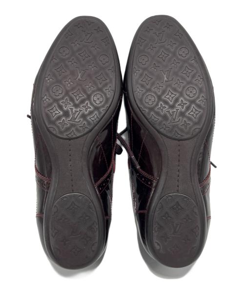 LOUIS VUITTON（ルイ ヴィトン）LOUIS VUITTON (ルイ ヴィトン) エナメルスニーカー バーガンディー サイズ:35 1/2の古着・服飾アイテム