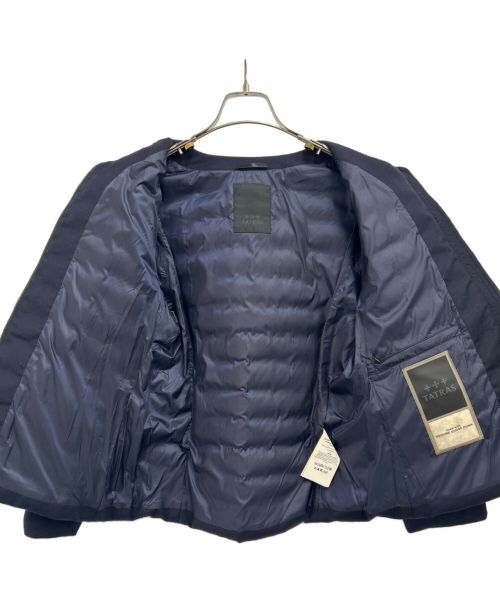TATRAS（タトラス）TATRAS (タトラス) ノーカラーダウンジャケット ネイビー サイズ:3の古着・服飾アイテム