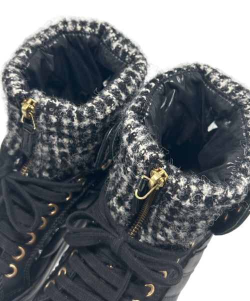 MONCLER（モンクレール）MONCLER (モンクレール) ハイカットスニーカー ブラック サイズ:36の古着・服飾アイテム