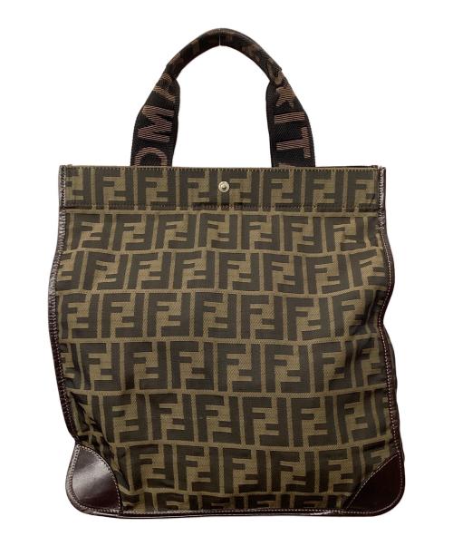 FENDI（フェンディ）FENDI (フェンディ) 折り畳みトートバッグ ブラウンの古着・服飾アイテム