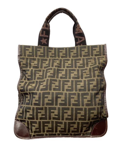 FENDI（フェンディ）FENDI (フェンディ) 折り畳みトートバッグ ブラウンの古着・服飾アイテム