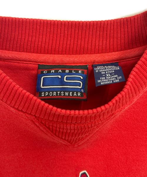 CRABLE SPORTSWEAR（クラブル スポーツウェア）CRABLE SPORTSWEAR (クラブル スポーツウェア) スウェット レッド サイズ:XLの古着・服飾アイテム