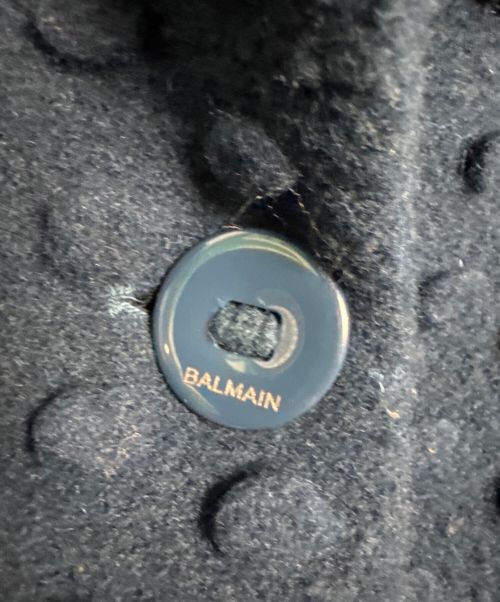 BALMAIN（バルマン）BALMAIN (バルマン) コート ネイビー サイズ:Mの古着・服飾アイテム