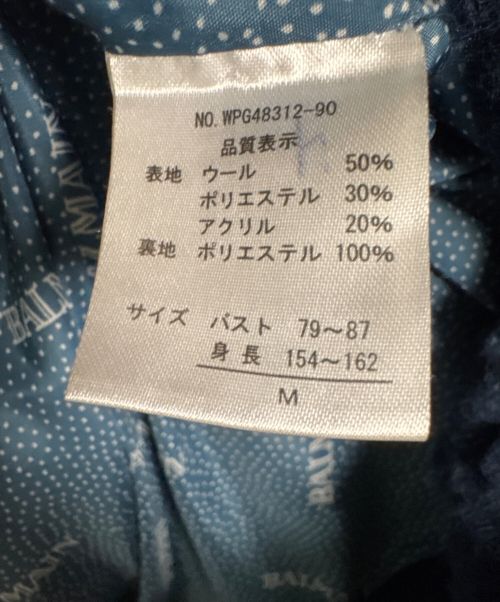 BALMAIN（バルマン）BALMAIN (バルマン) コート ネイビー サイズ:Mの古着・服飾アイテム