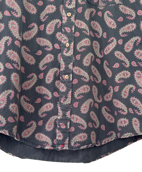 THE HATHAWAY SHIRT（ハサウェイ）THE HATHAWAY SHIRT (ハサウェイ) 総柄シャツ ネイビー サイズ:Mの古着・服飾アイテム