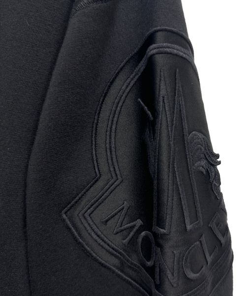 MONCLER（モンクレール）MONCLER (モンクレール) ロゴビッグワッペンパーカーワンピース ブラック サイズ:Sの古着・服飾アイテム