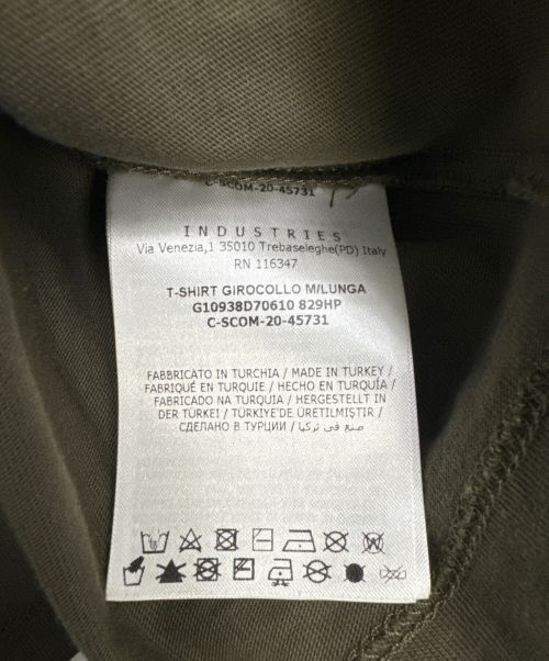 MONCLER（モンクレール）MONCLER (モンクレール) ショート丈ロングスリーブカットソー カーキ サイズ:Mの古着・服飾アイテム