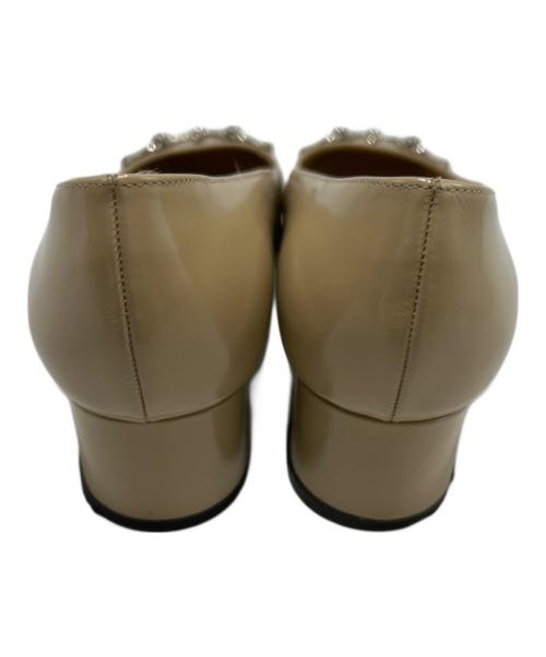 GUCCI（グッチ）GUCCI (グッチ) ホースビットパンプス ベージュ サイズ:24.5の古着・服飾アイテム