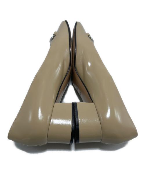 GUCCI（グッチ）GUCCI (グッチ) ホースビットパンプス ベージュ サイズ:24.5の古着・服飾アイテム