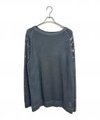 DIESELディーゼル）の古着「スウェット」｜ブラック×シルバー