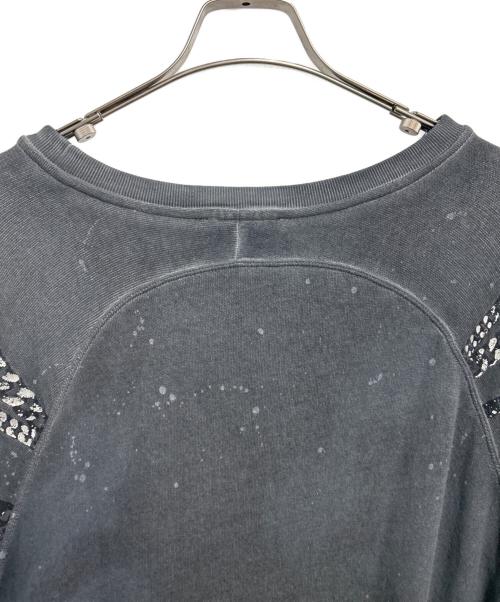 DIESEL（ディーゼル）DIESEL (ディーゼル) スウェット ブラック×シルバー サイズ:Lの古着・服飾アイテム