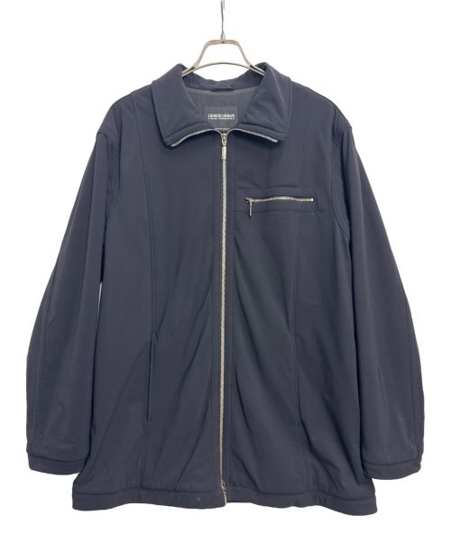 GIORGIO ARMANI（ジョルジオアルマーニ）GIORGIO ARMANI (ジョルジョアルマーニ) ダブルジップアップジャケット ブラック サイズ:48の古着・服飾アイテム