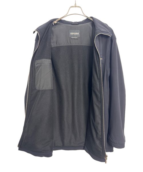 GIORGIO ARMANI（ジョルジオアルマーニ）GIORGIO ARMANI (ジョルジョアルマーニ) ダブルジップアップジャケット ブラック サイズ:48の古着・服飾アイテム