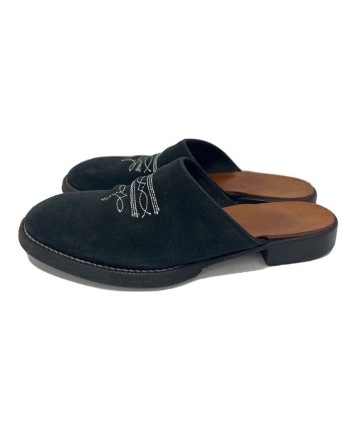 HENDER SCHEME（エンダースキーマ）HENDER SCHEME (エンダースキーマ) suede cheak ブラック サイズ:4(26~26.5cm)の古着・服飾アイテム