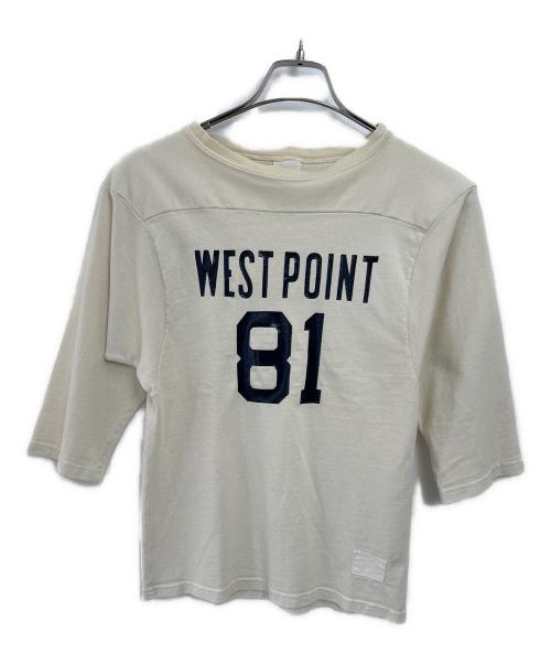 mayo SPRUCE（メイヨー スプルース）mayo SPRUCE (メイヨー スプルース) 7分袖カットソー アイボリー サイズ:Sの古着・服飾アイテム