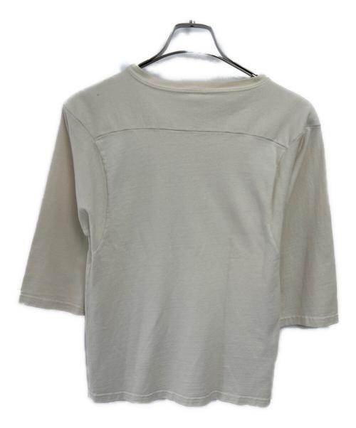 mayo SPRUCE（メイヨー スプルース）mayo SPRUCE (メイヨー スプルース) 7分袖カットソー アイボリー サイズ:Sの古着・服飾アイテム