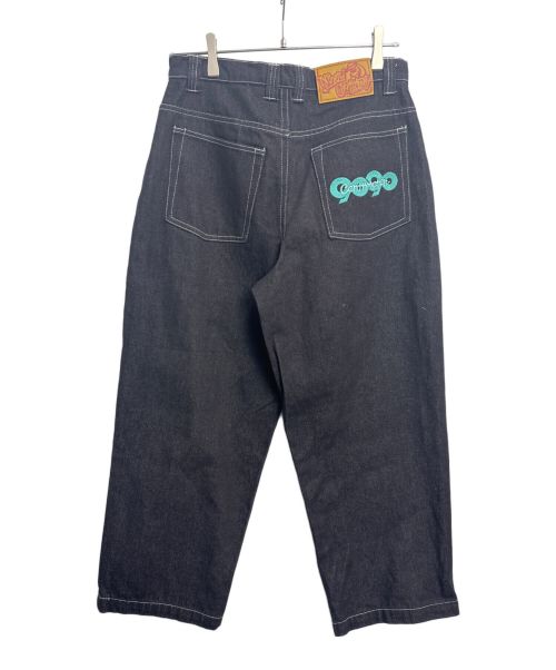 9090（9090）9090 (9090) centimeter (センチメーター) ワイドデニムパンツ ブラック サイズ:Mの古着・服飾アイテム