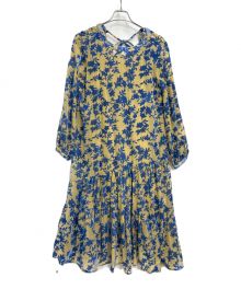 CIAOPANIC（チャオパニック）の古着「フラワーティアードワンピース」｜イエロー×ブルー