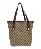 GUCCIグッチ）の古着「GGキャンバストートバッグ」｜ベージュ
