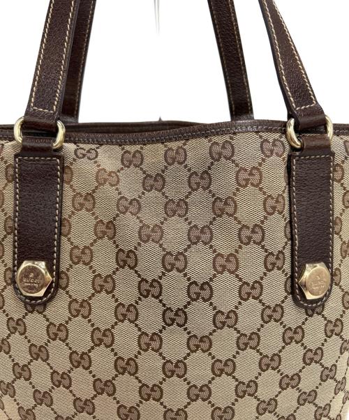 GUCCI（グッチ）GUCCI (グッチ) GGキャンバストートバッグ ベージュの古着・服飾アイテム