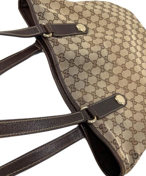 GUCCI（グッチ）GUCCI (グッチ) GGキャンバストートバッグ ベージュの古着・服飾アイテム